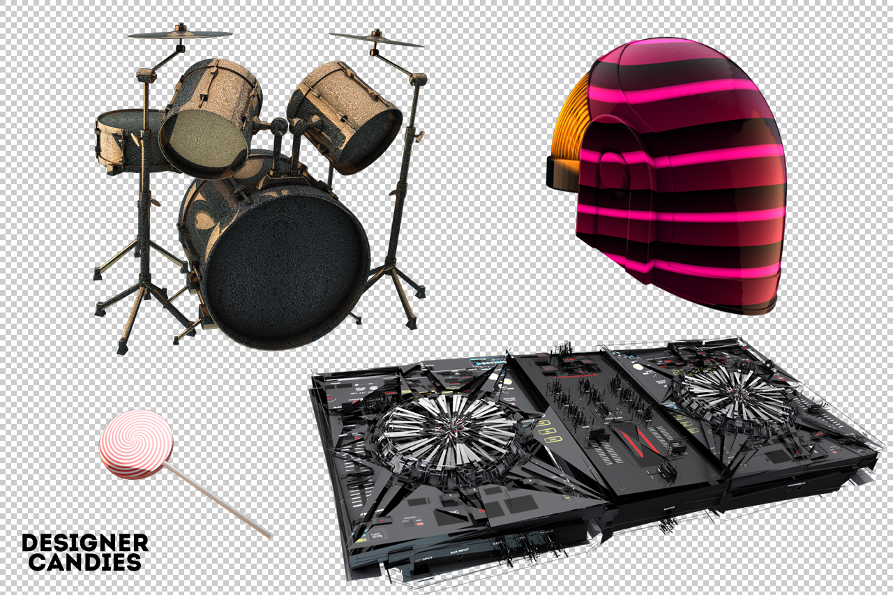 Free 3D Music Related Renders