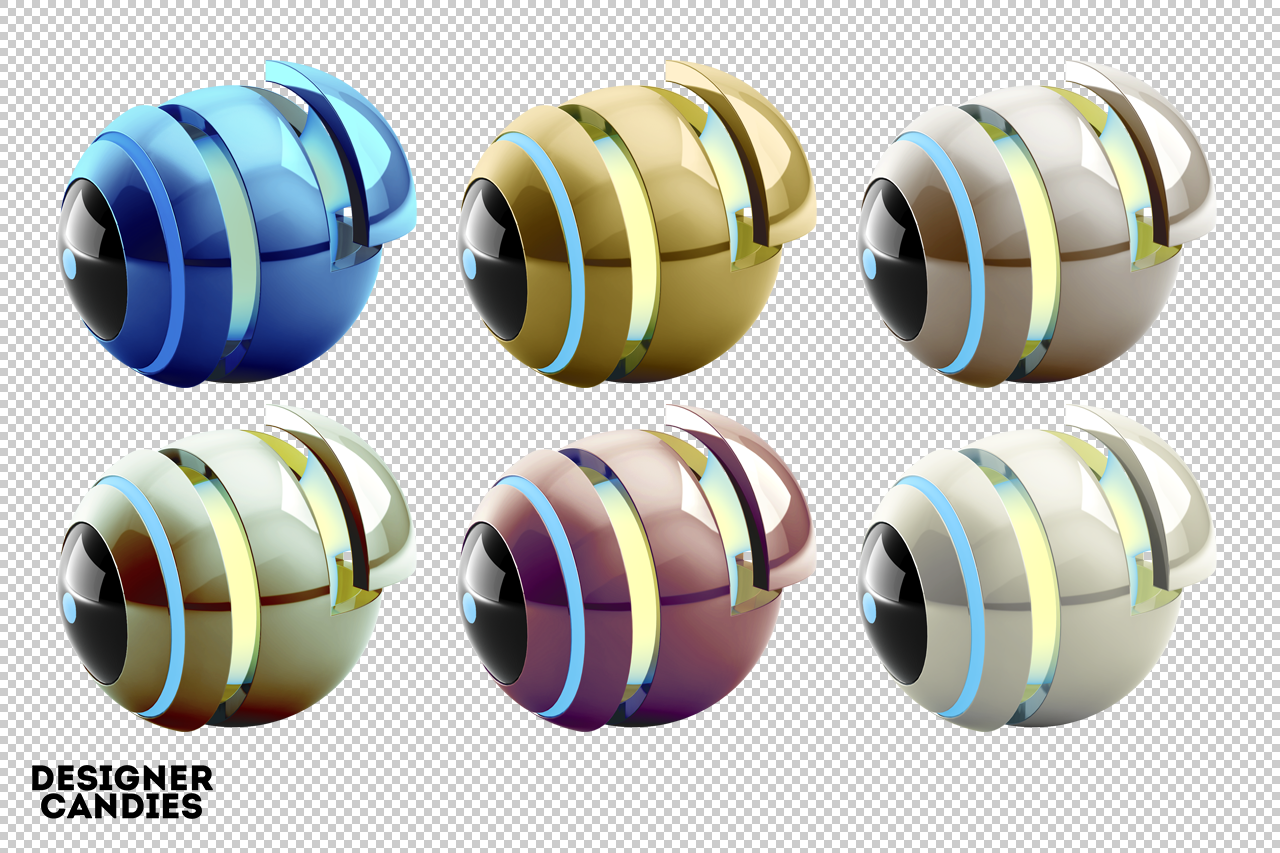 Free Abstract Orb Renders