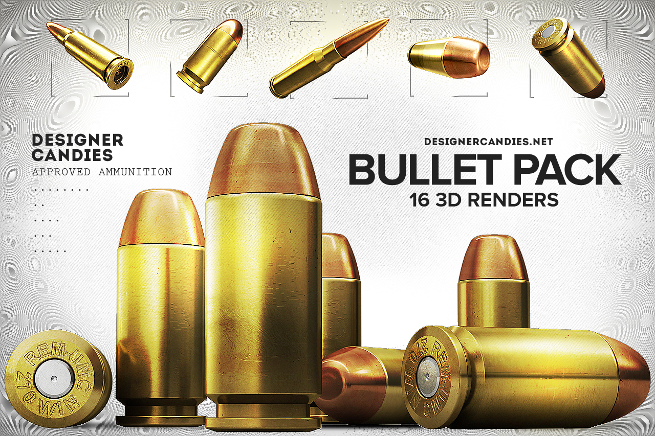 The 3D Bullet Renders Pack