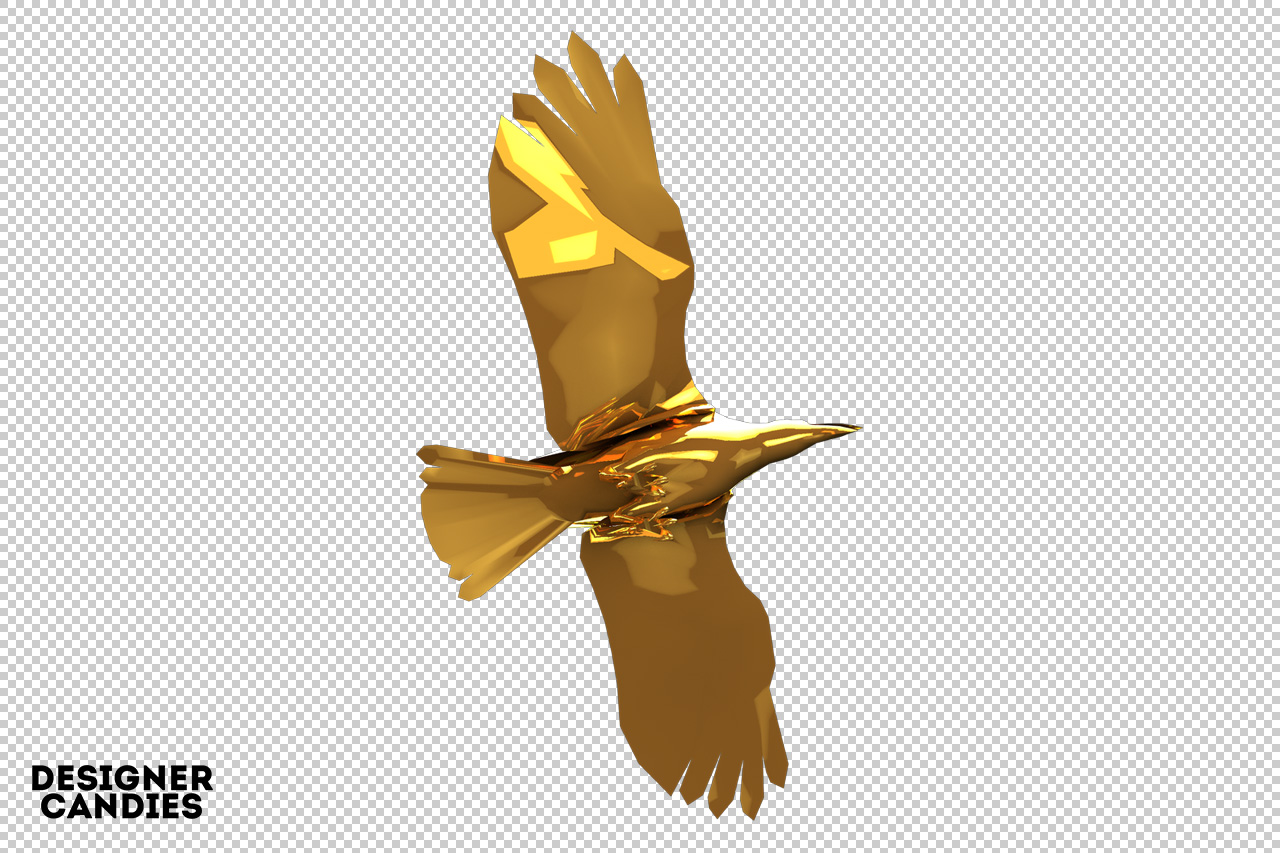 Free Gold Bird Render