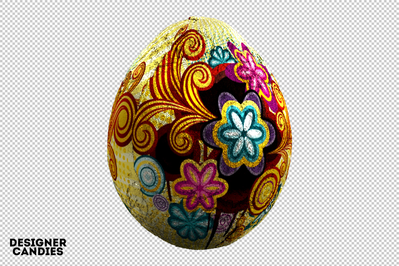 Easter Egg in Foil 