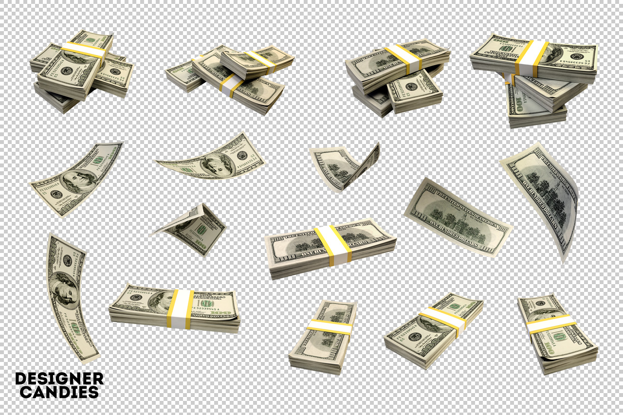 Falling Money & Money Stacks Pack