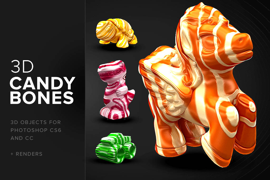 CandyBones - Photoshop 3D Objects