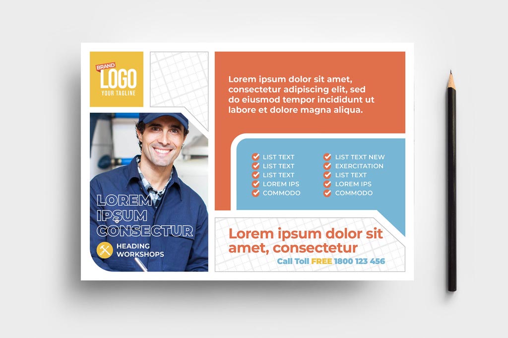 Handyman Contractor InDesign Flyer Template