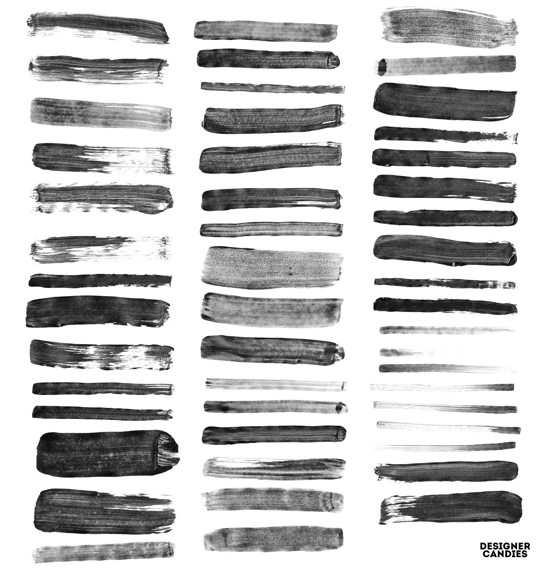 Wet Brush Stroke Brushes for Photoshop