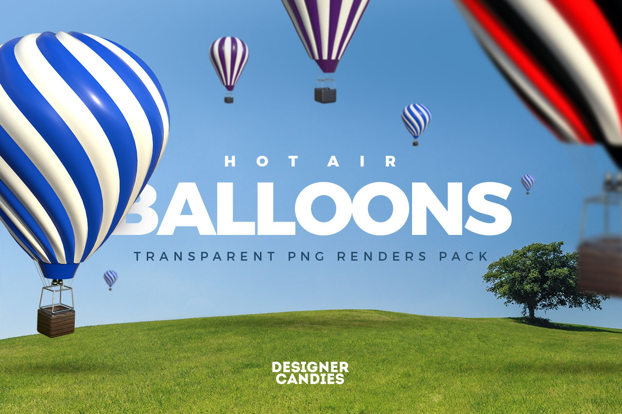 Free Hot Air Balloon Renders