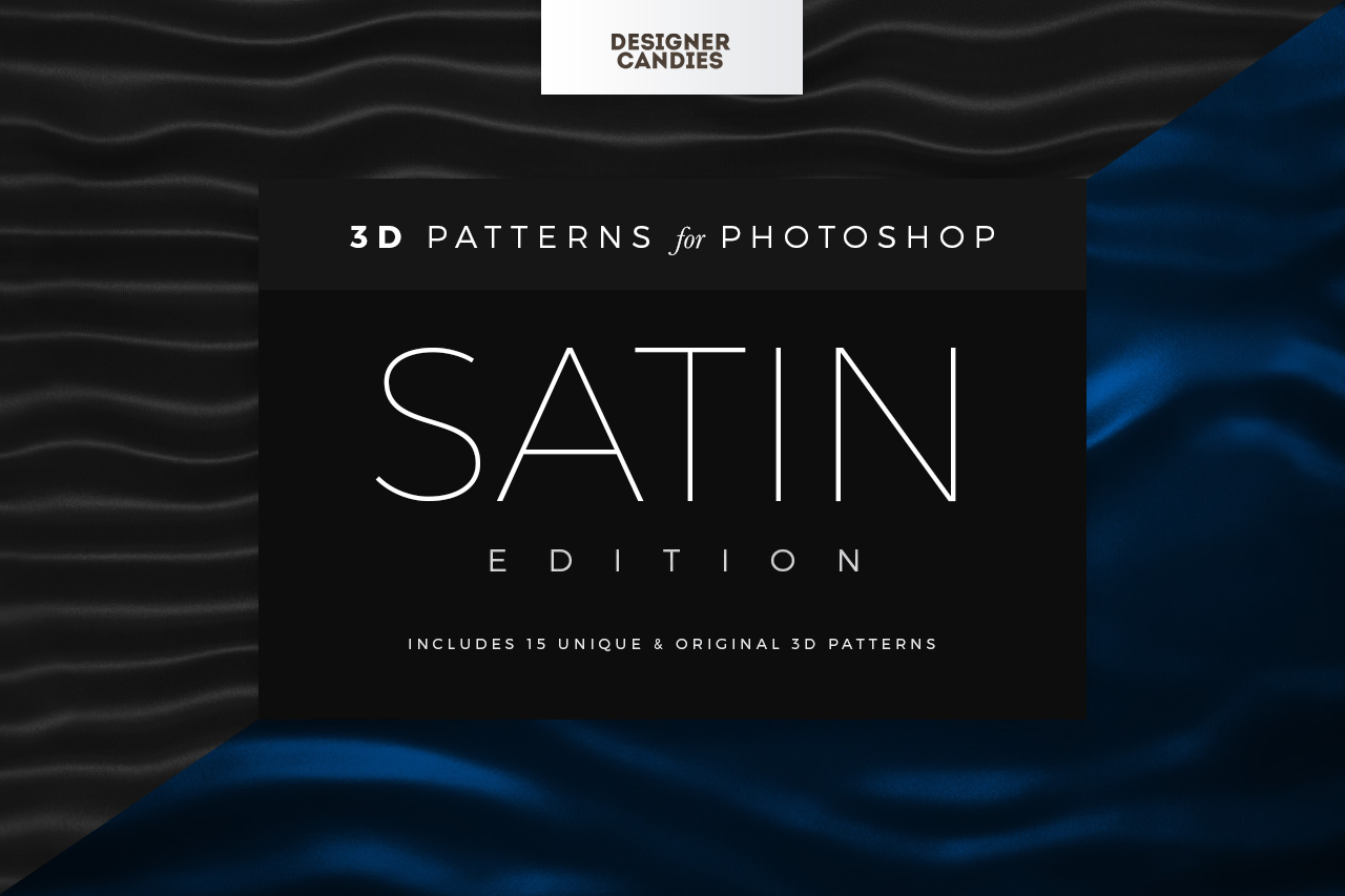 Seamless 3D Silk / Satin Fabric Patterns
