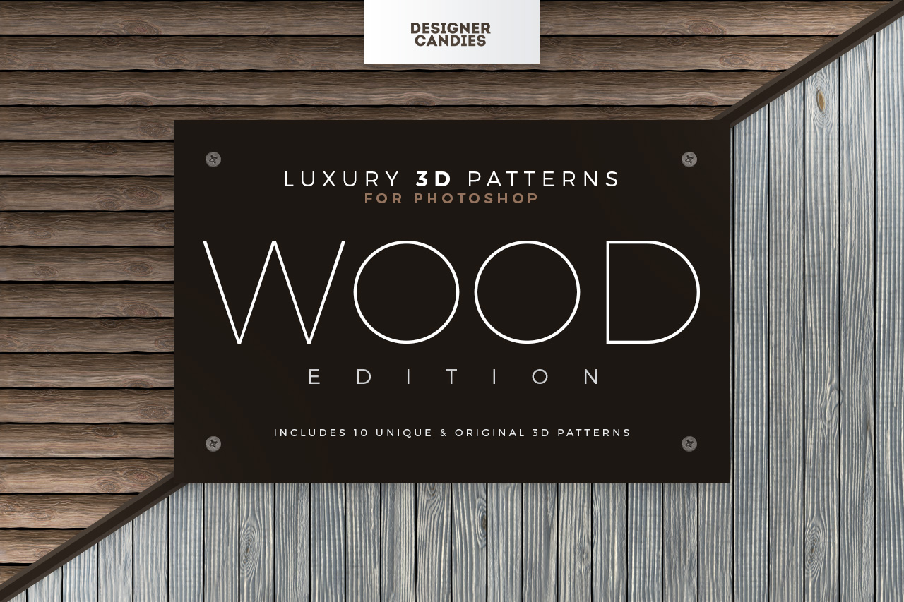 Seamless 3D Wood Patterns & Textures