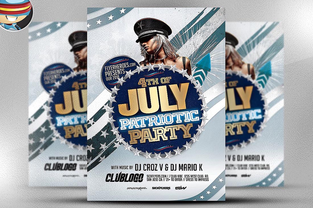 Patriotic Party Flyer Template