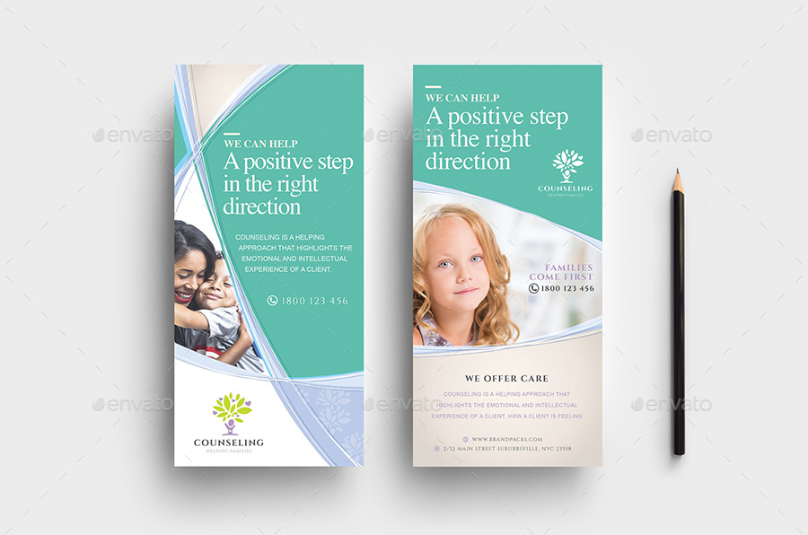 Counselling Service DL Card Template