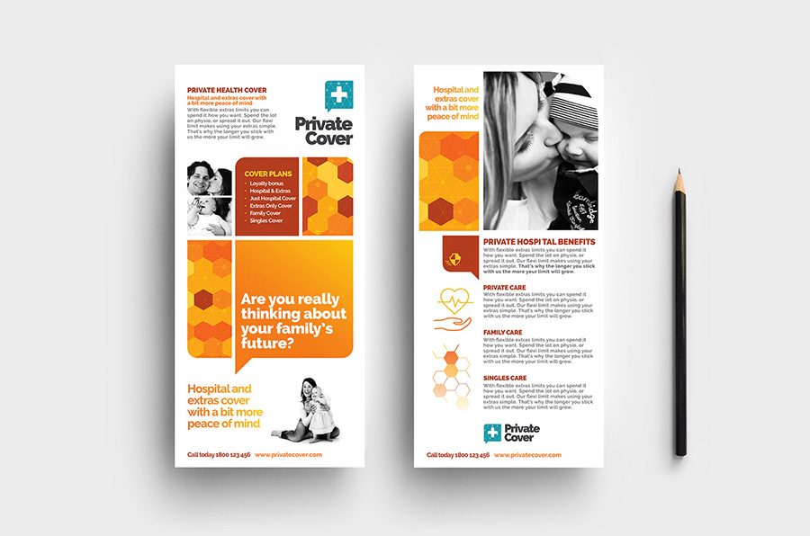Health Insurance DL Card Template