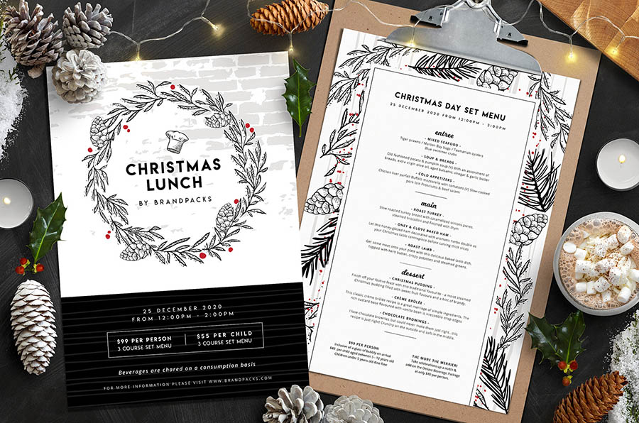 Christmas Menu Templates
