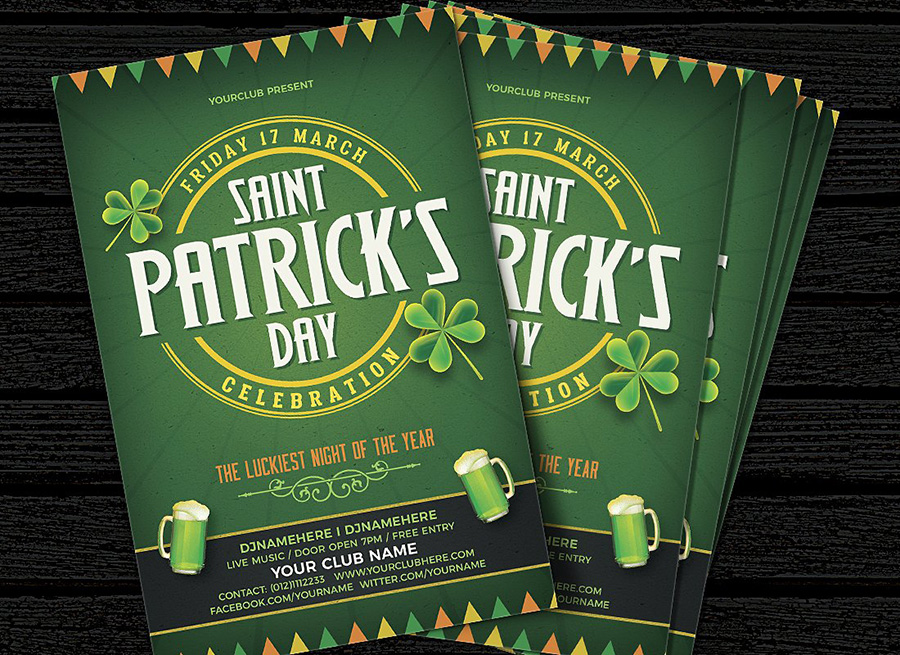 St. Patrick's Day Celebration Flyer
