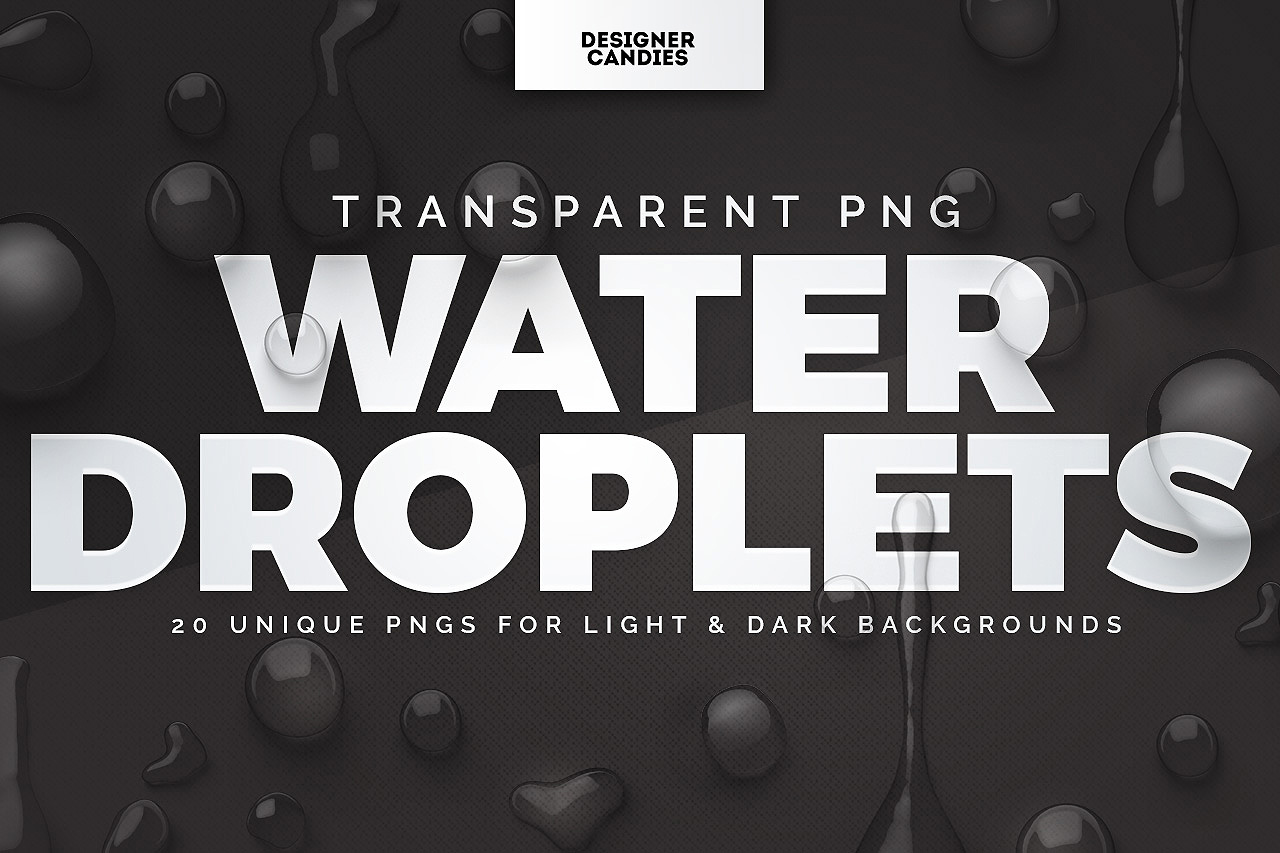 Transparent PNG Water Droplets