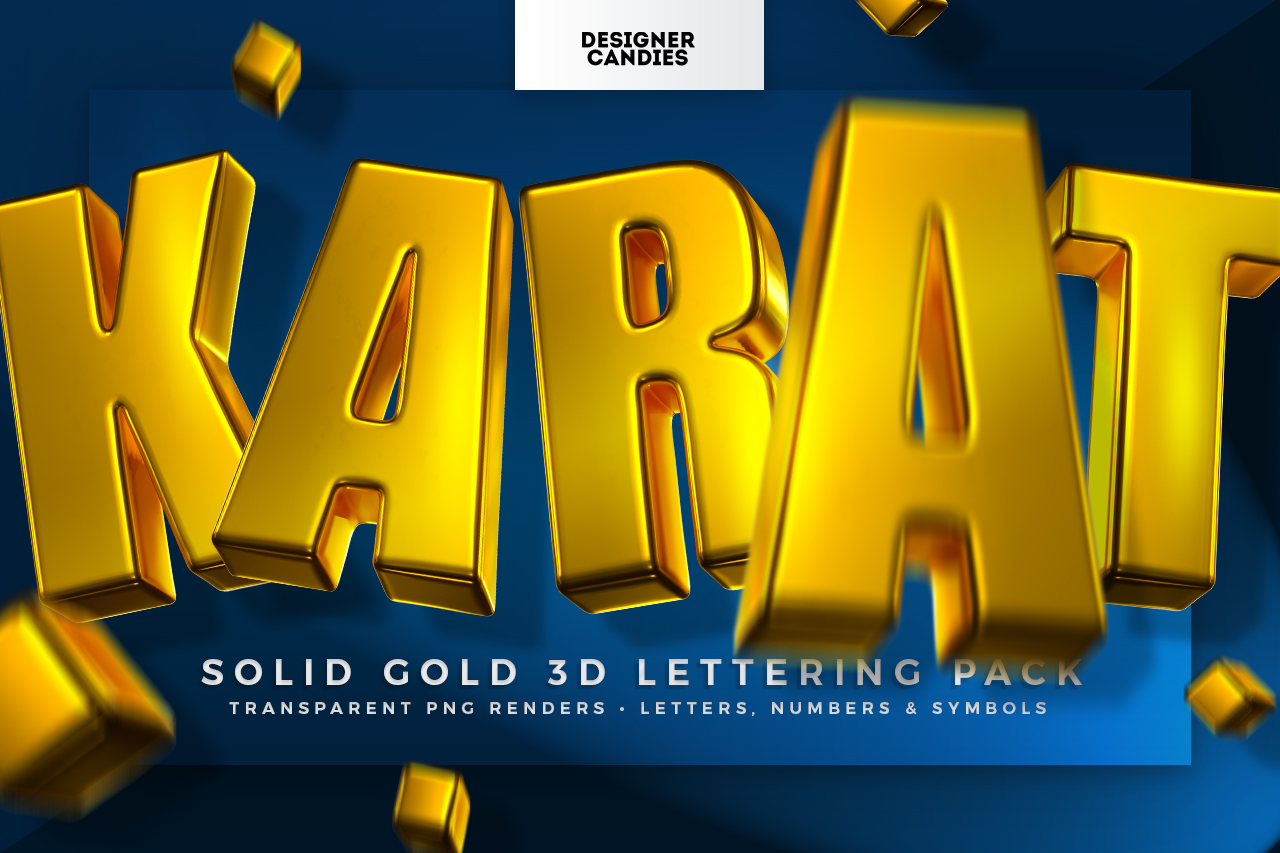 KARAT - Solid Gold 3D Lettering Kit