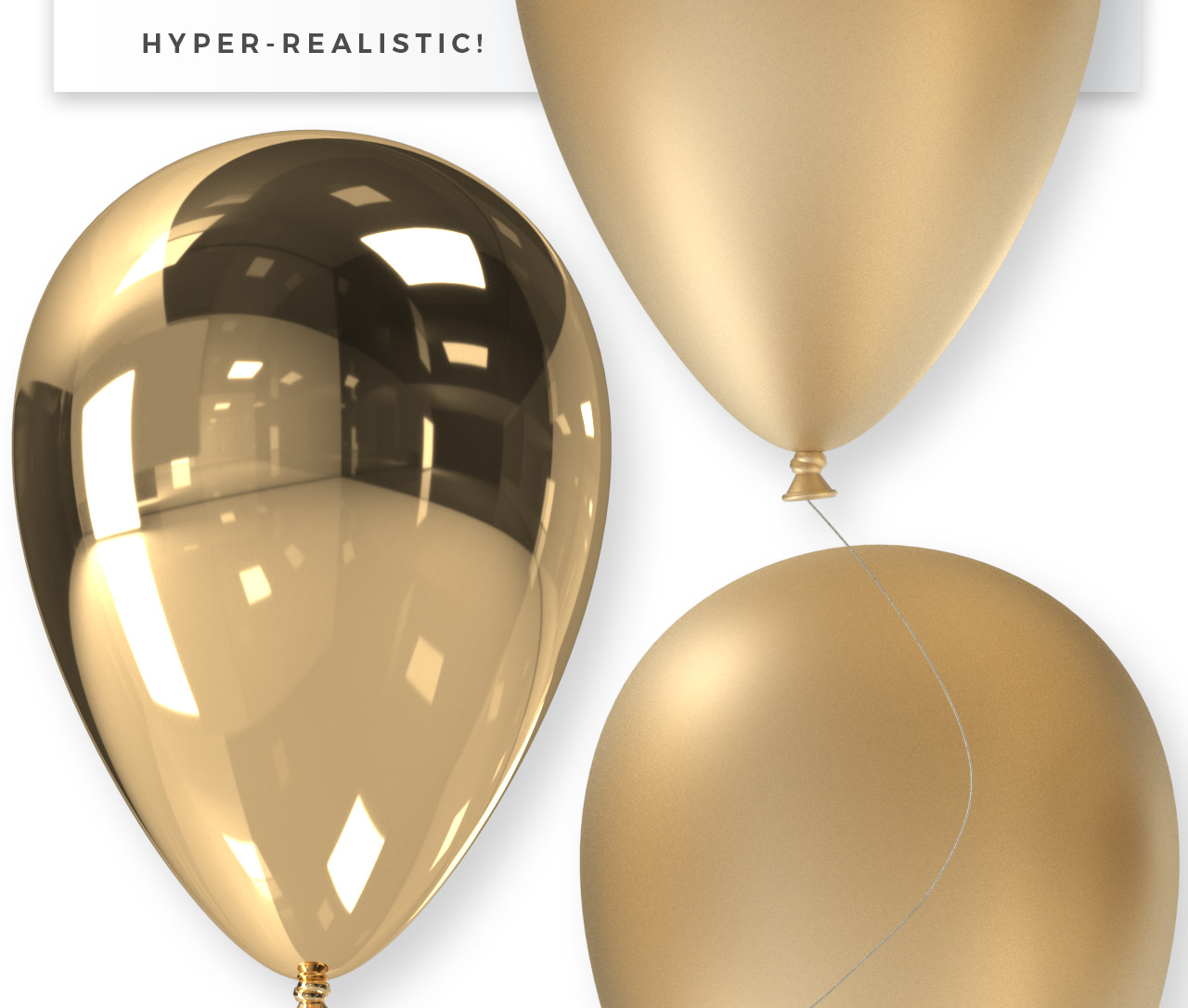 Realistic Balloon Clipart - Transparent PNGs