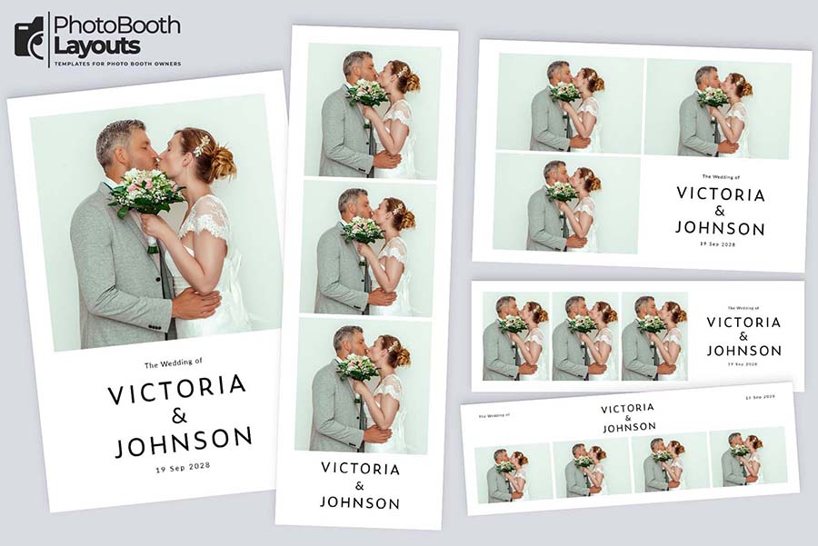 Free Simple Wedding Photo Booth Template