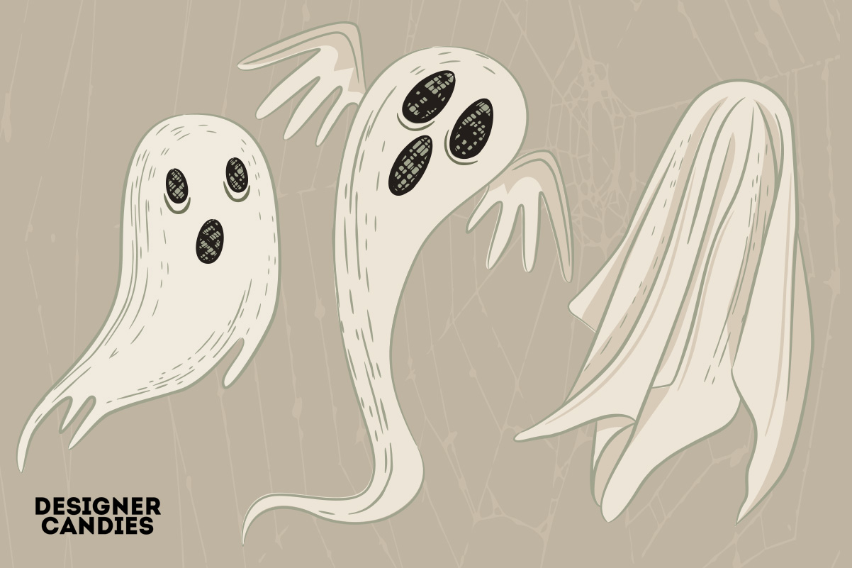 Halloween Ghost Illustrations in PSD & Vector