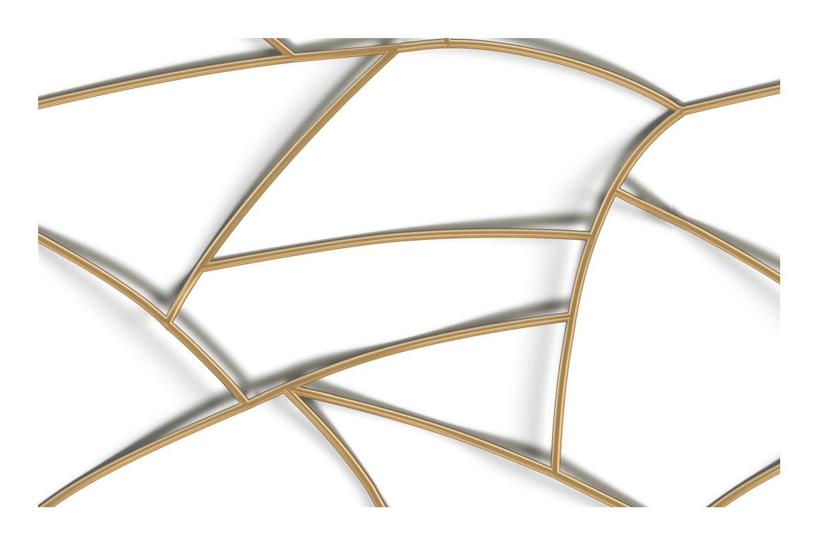 3D Gold Geometric Pattern