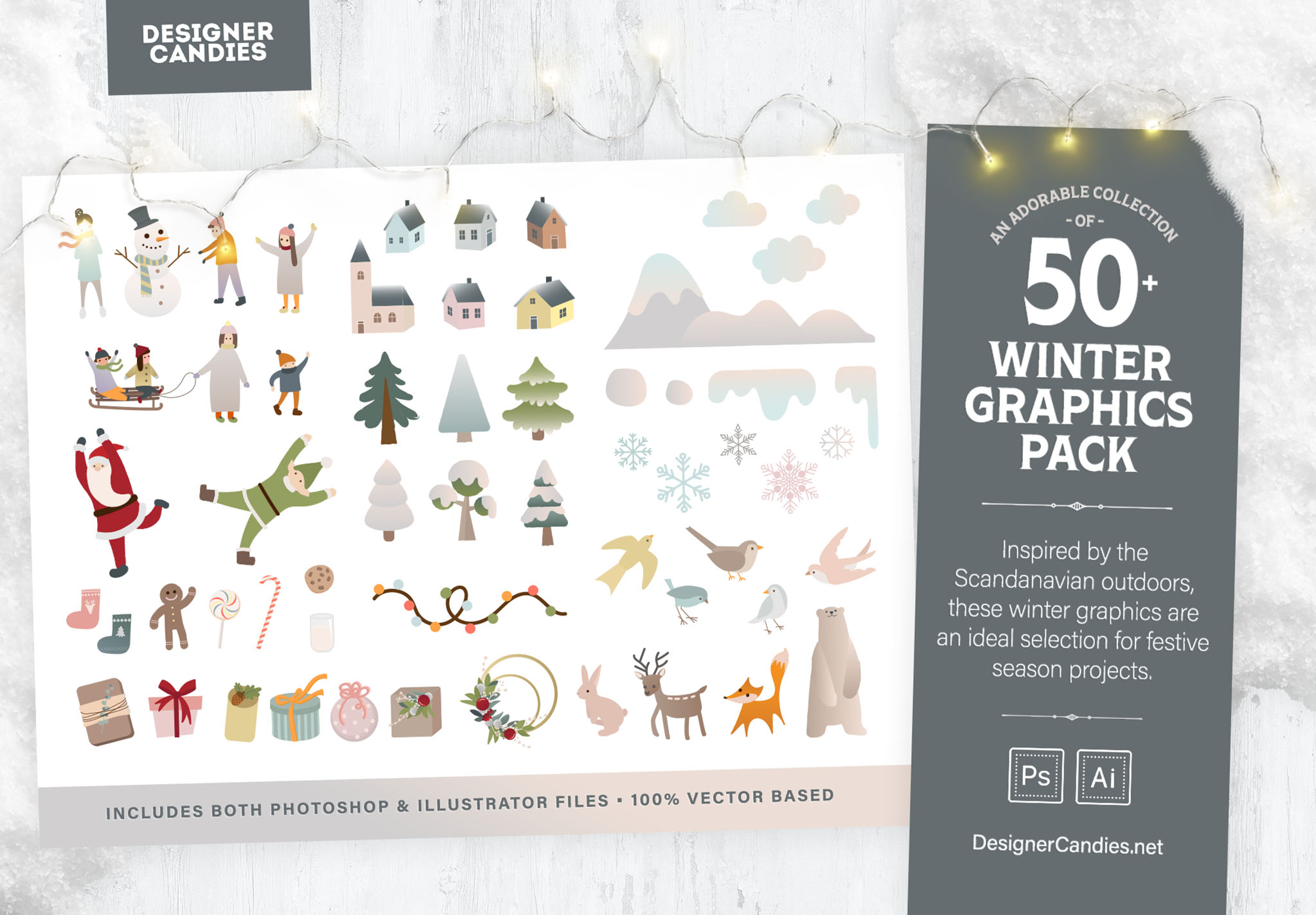 Winter Illustrations & Graphics Pack