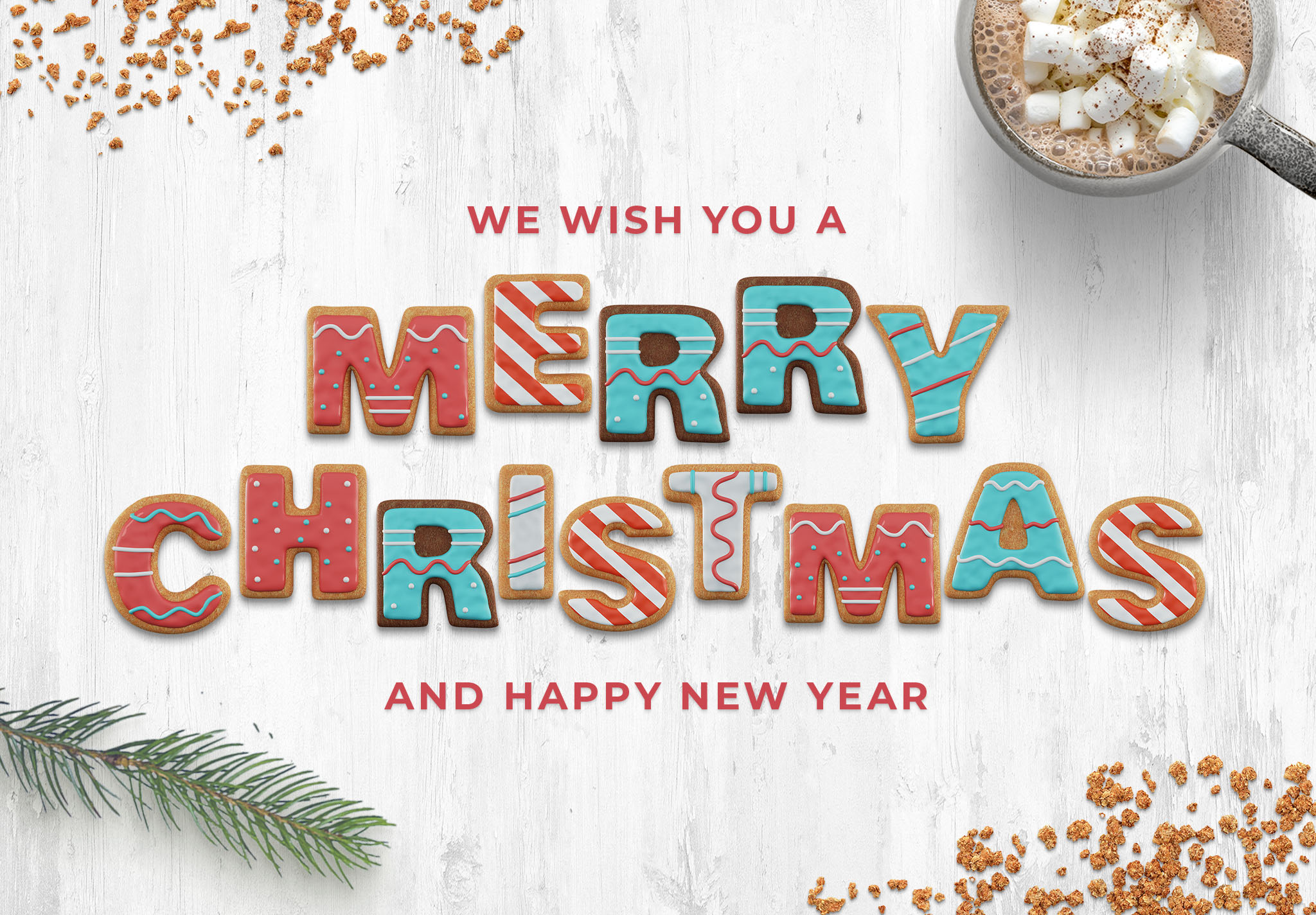 Christmas Cookie 3D Text Pack