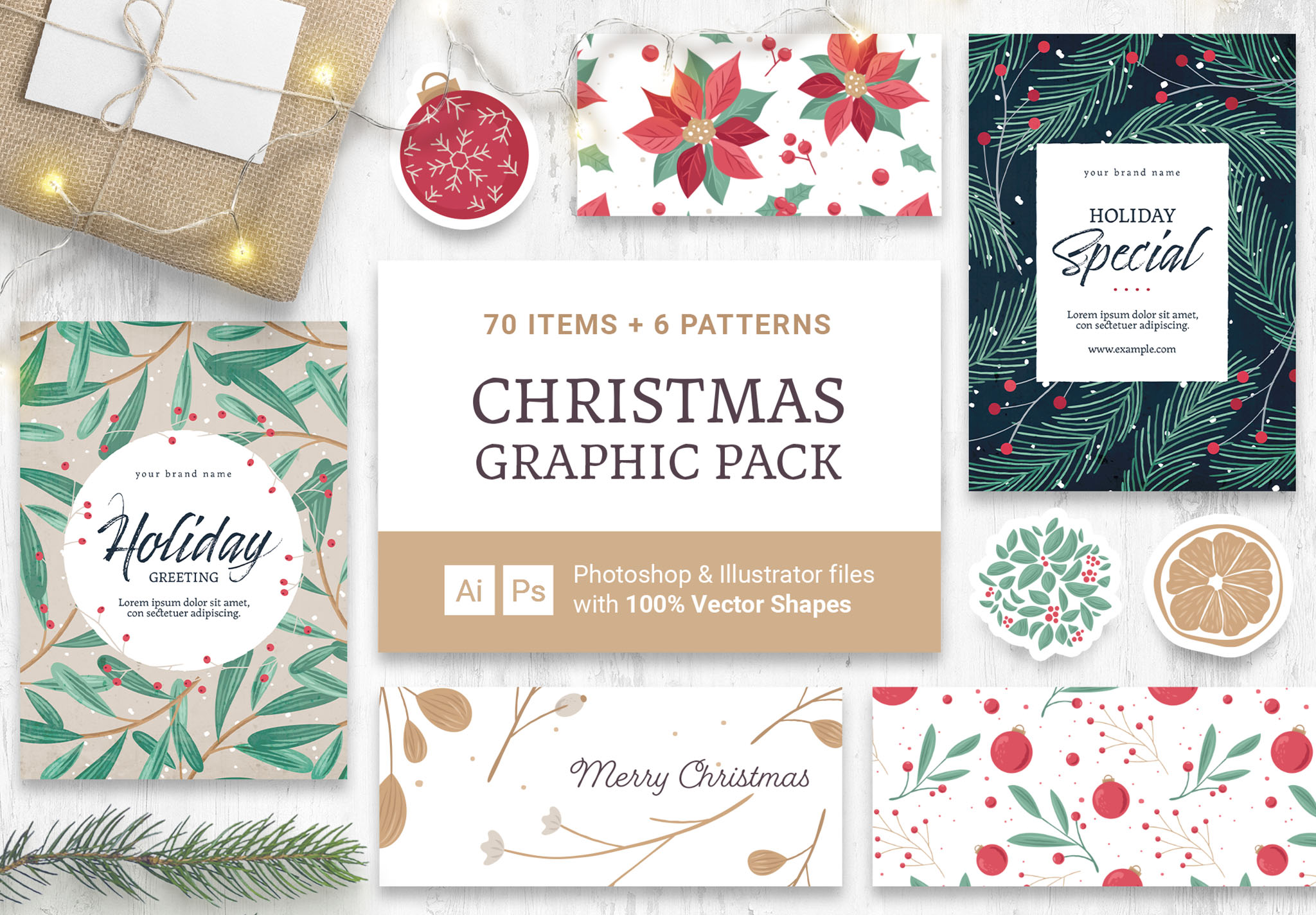 Festive Christmas Graphics Pack