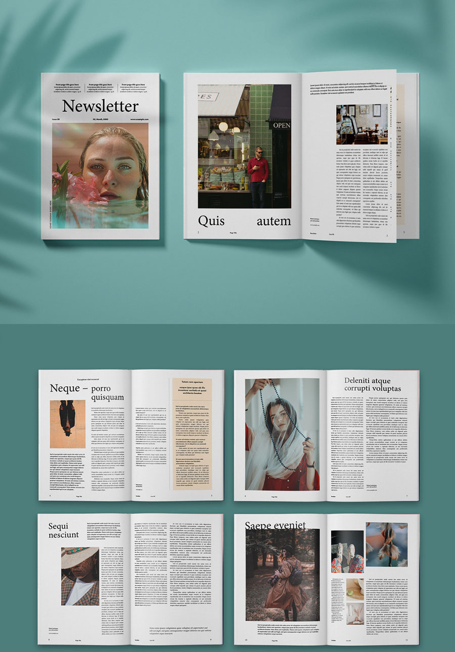 Clean Fashion Magazine Layout