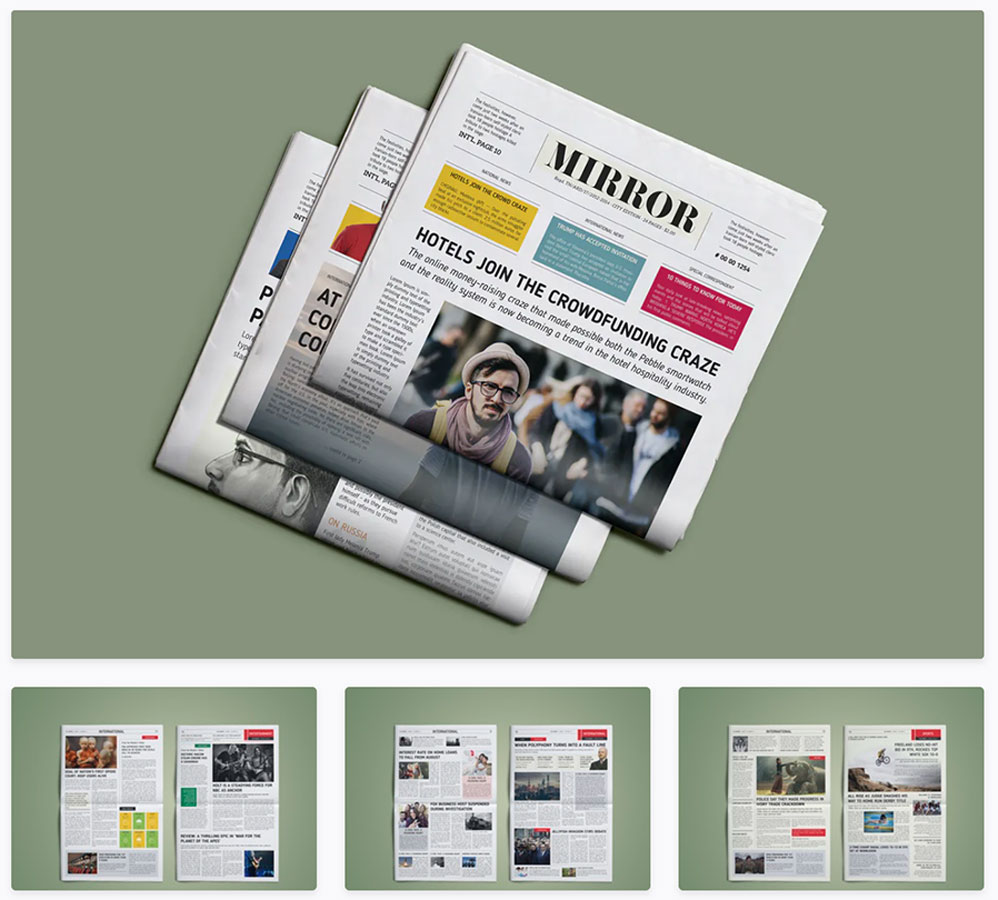 Mirror Newspaper Template