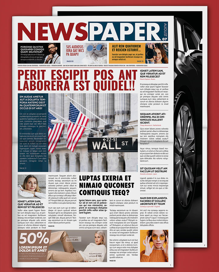 Newspaper Design Layout