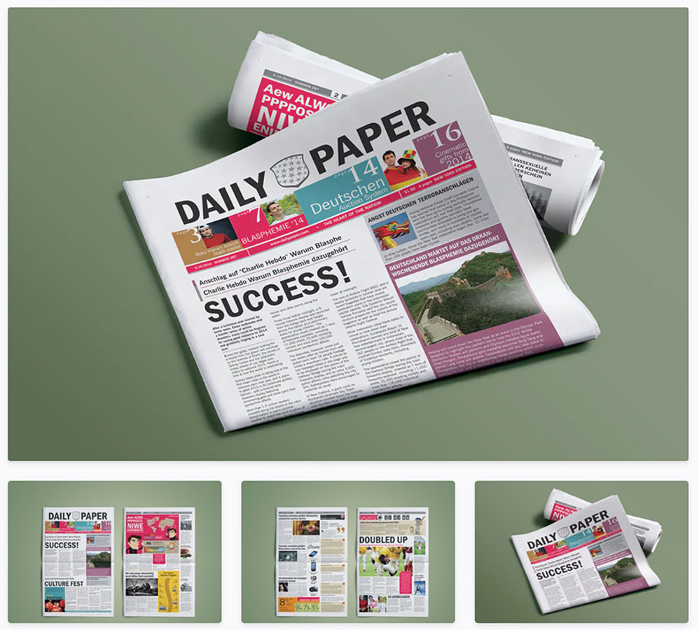 Daily Paper Newspaper Template