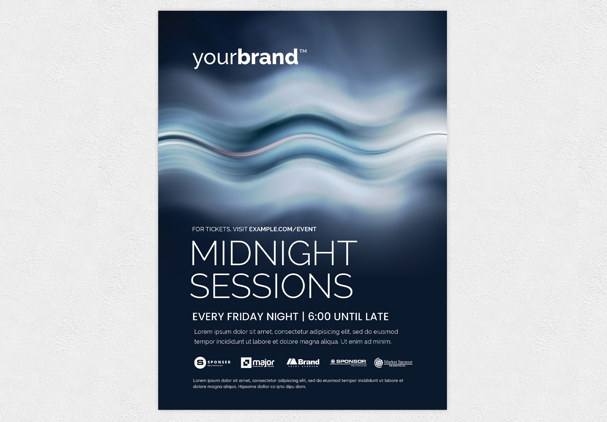 Trance Techno Nightclub Club Flyer PSD Template