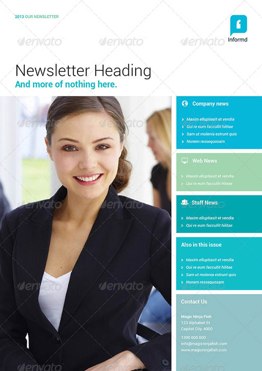 Informd InDesign Newsletter Templates