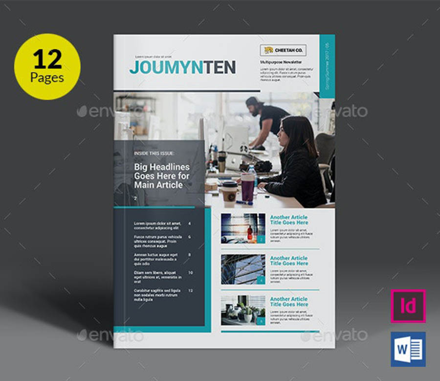 New Multipurpose InDesign Newsletter Templates 
