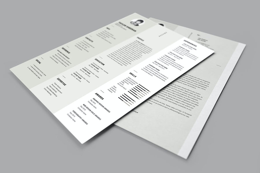 Modern and professional resume
