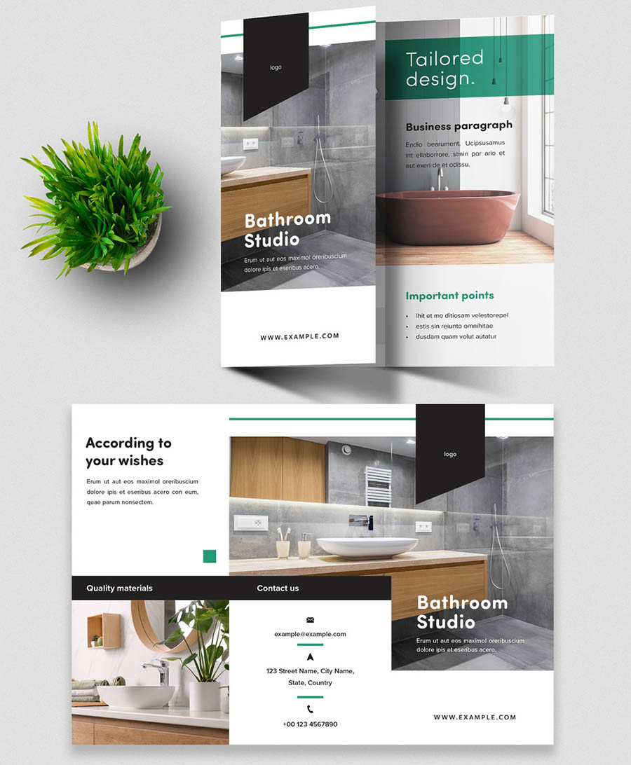Modern Trifold Brochure Layout