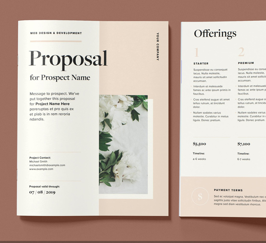 Minimalist Business Proposal Layout
