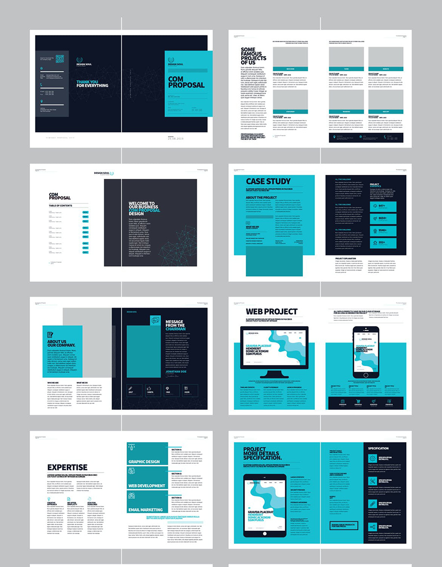 Blue Proposal Template