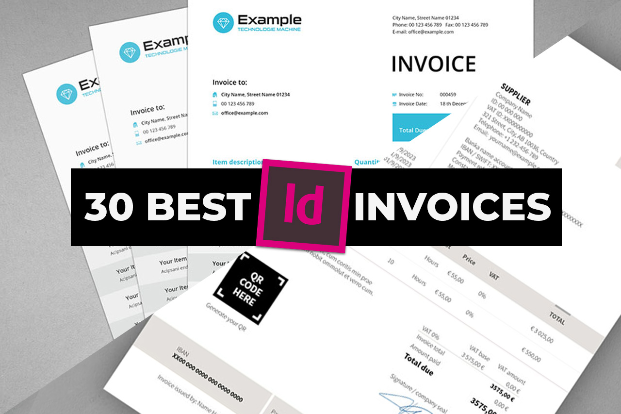 30+ Best Invoice Templates for Adobe InDesign