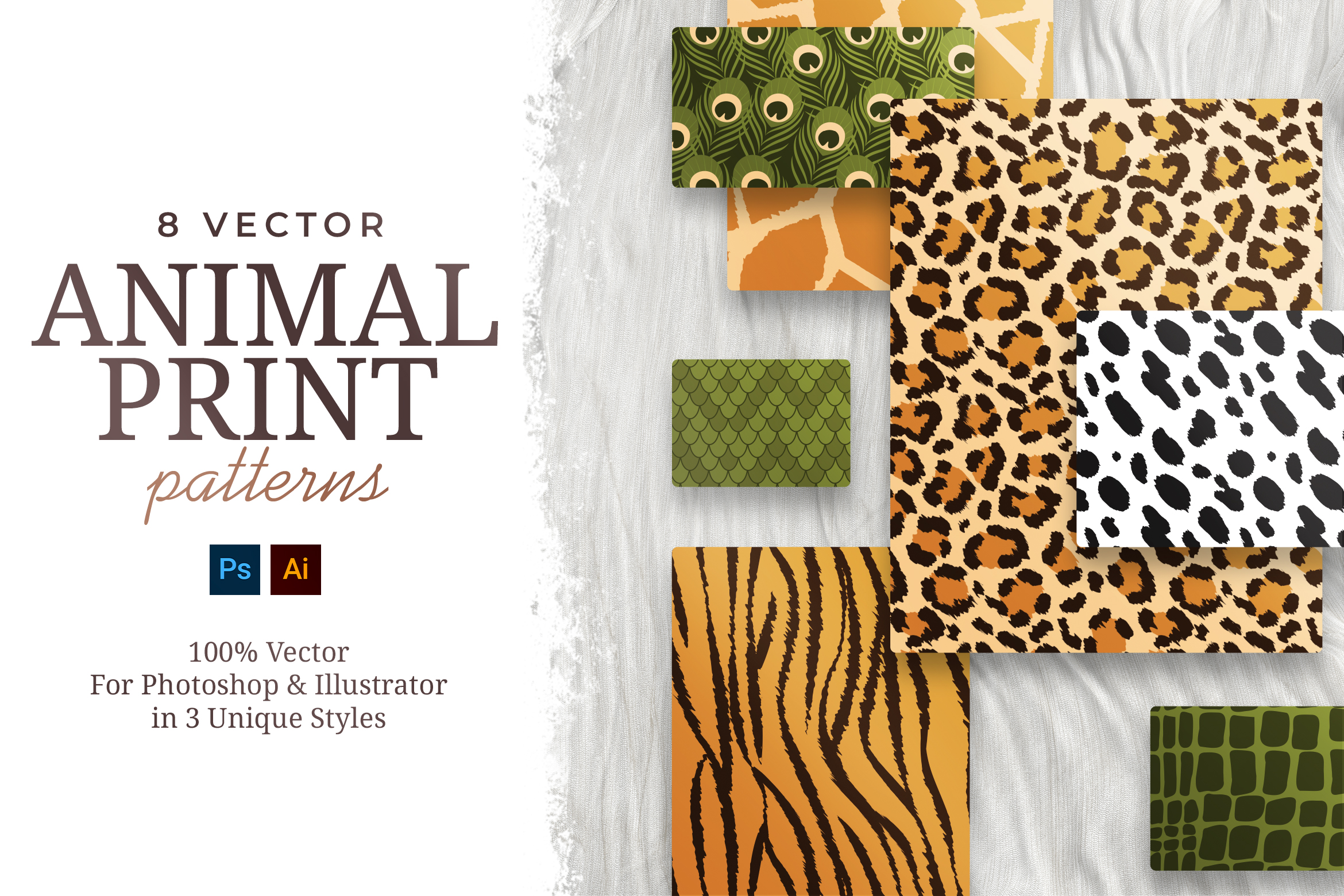 Vector Animal Skin Patterns