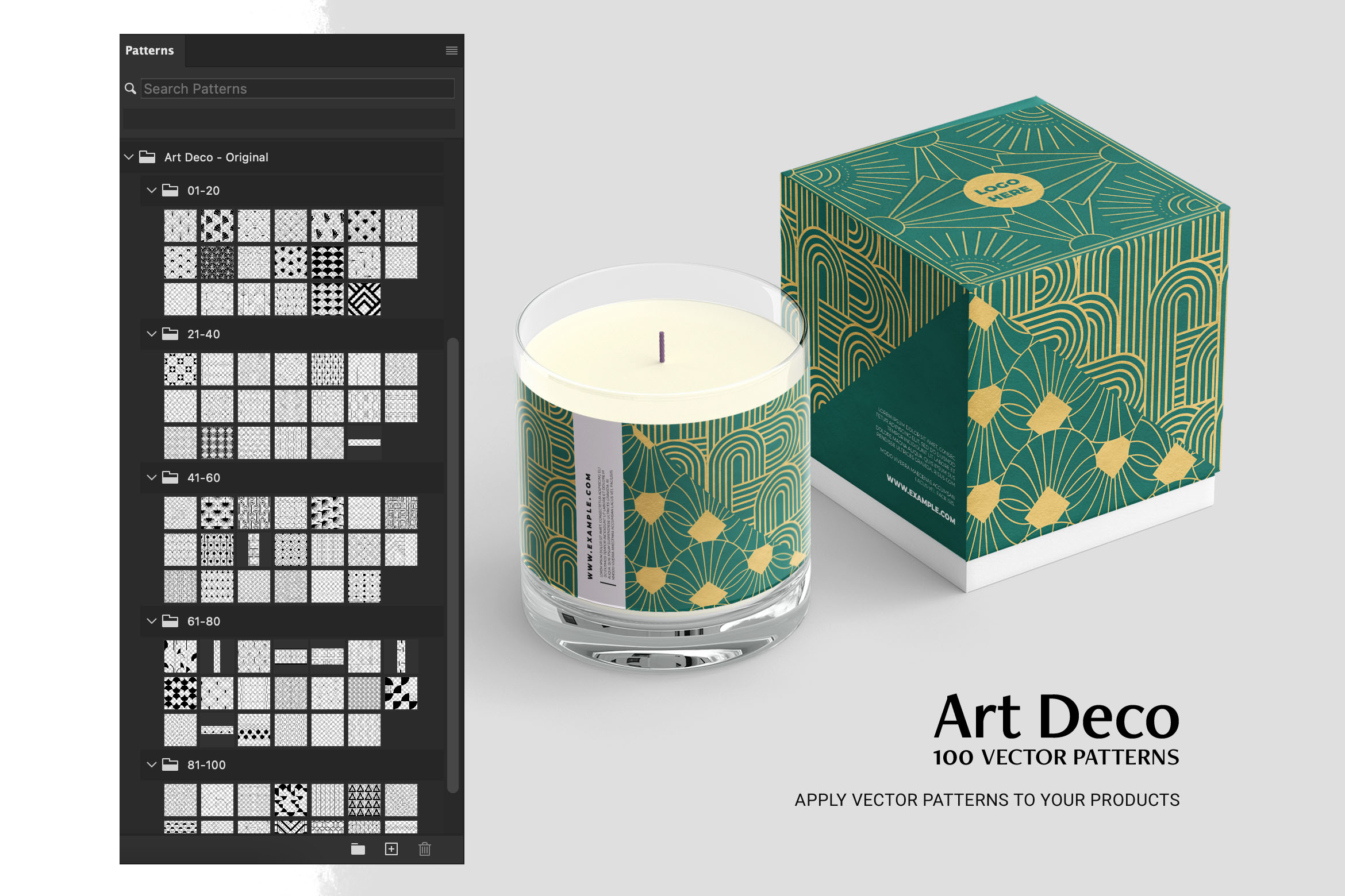 Art Deco Pattern Mockup