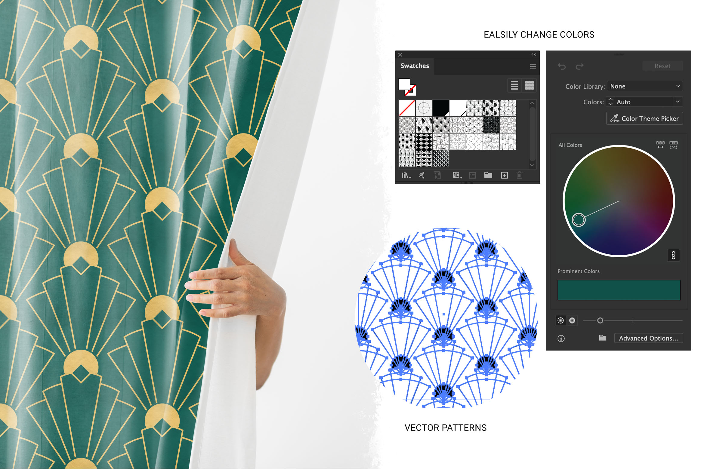 Art Deco Patterns Mockup