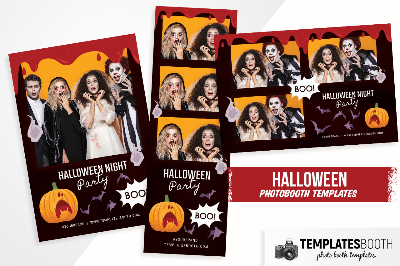 Bloody Halloween Photo Booth Template