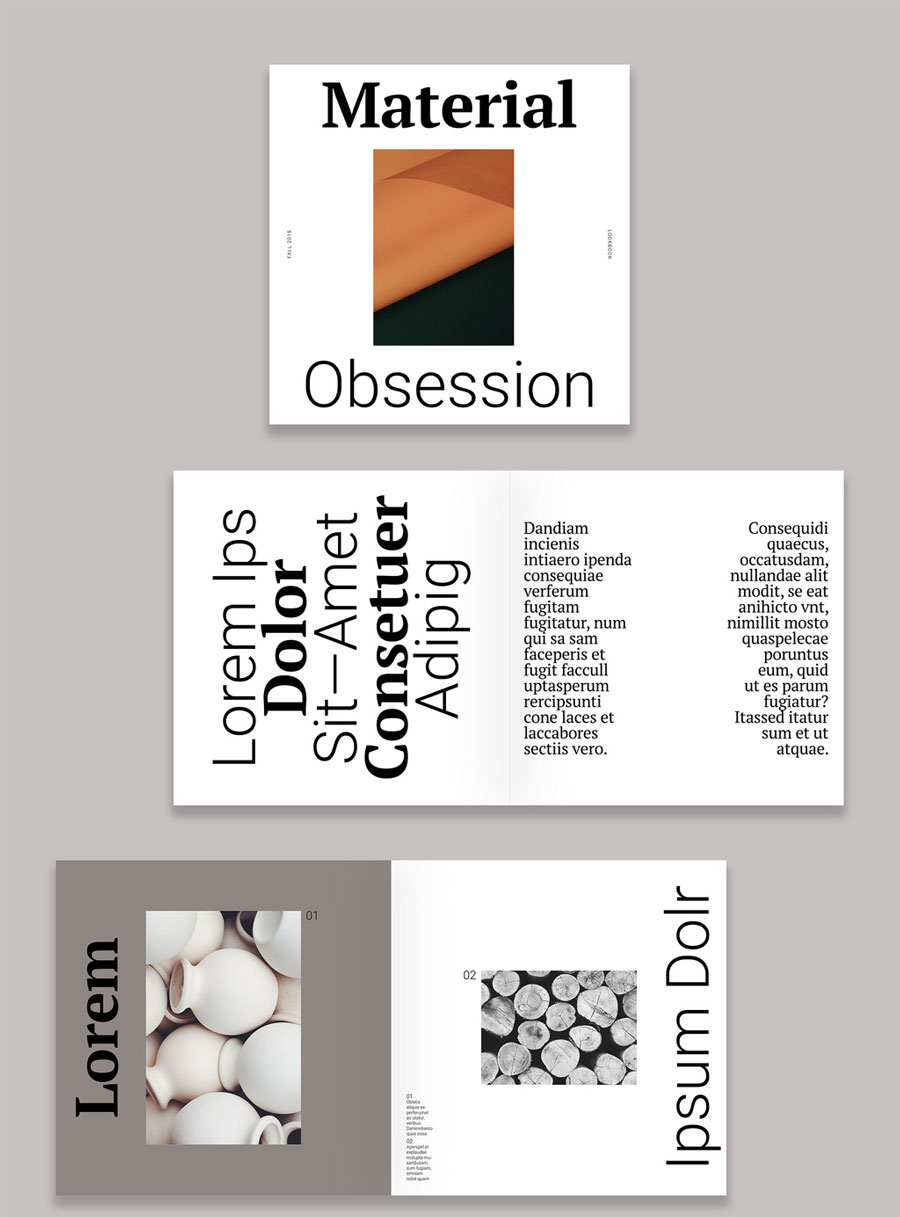Modern Design Lookbook Layout