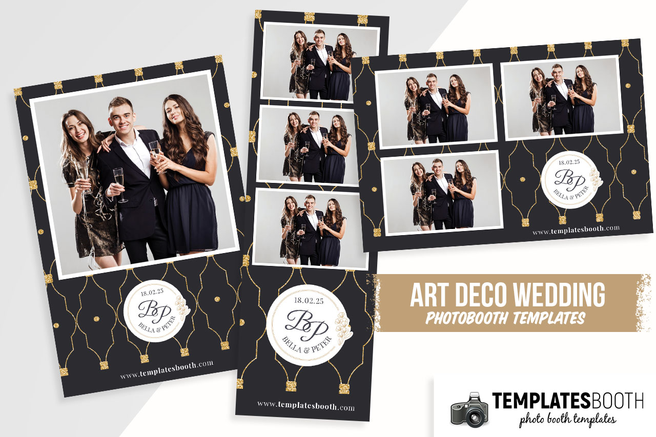 Art Deco Wedding DSLR Booth Template