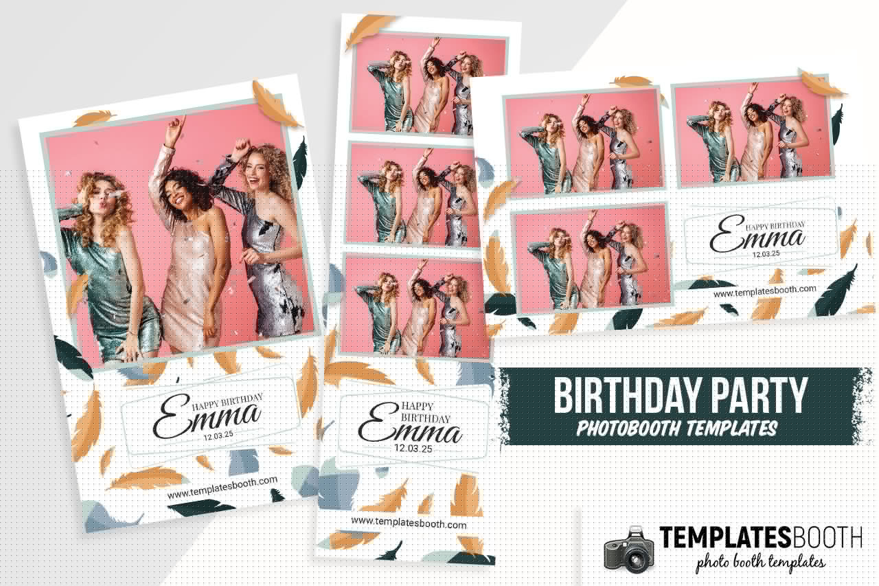 Birthday Party DSLR Booth Template