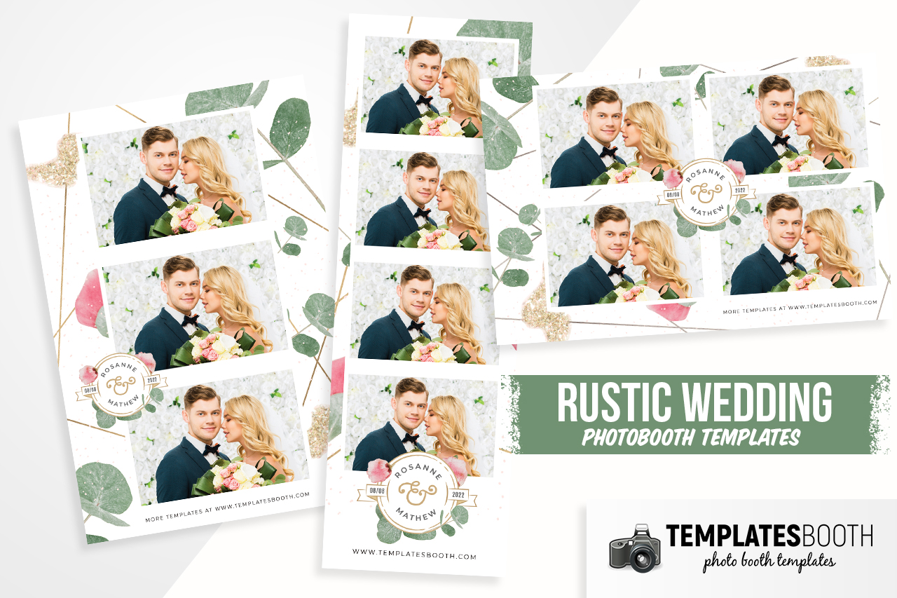 Rustic Wedding DSLR Booth Template