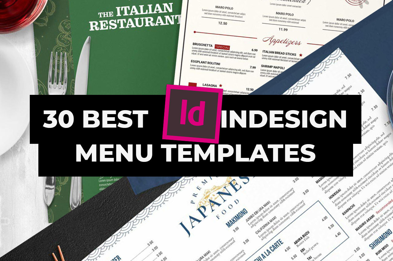 Best InDesign Menu Templates