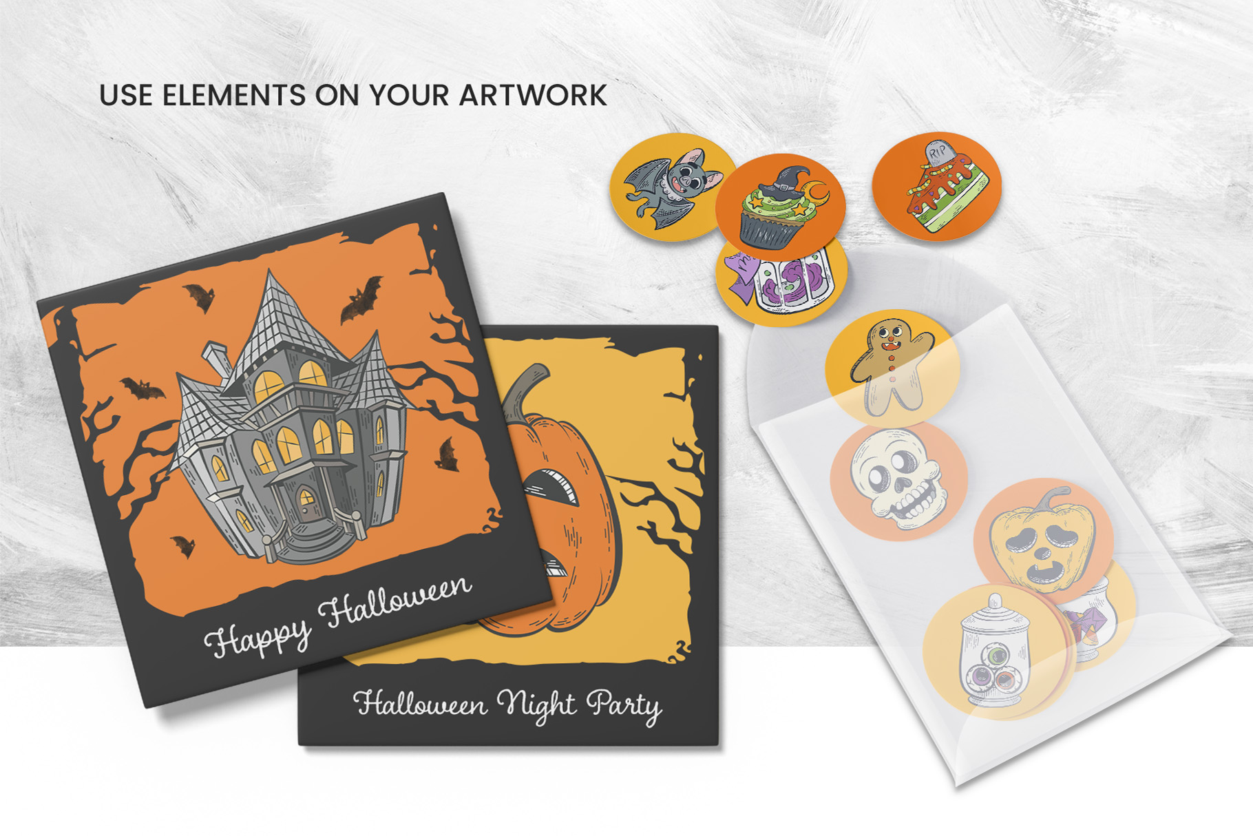 Halloween Graphics - Photoshop PSD, Illustrator Ai, Vector EPS, Transparent PNG