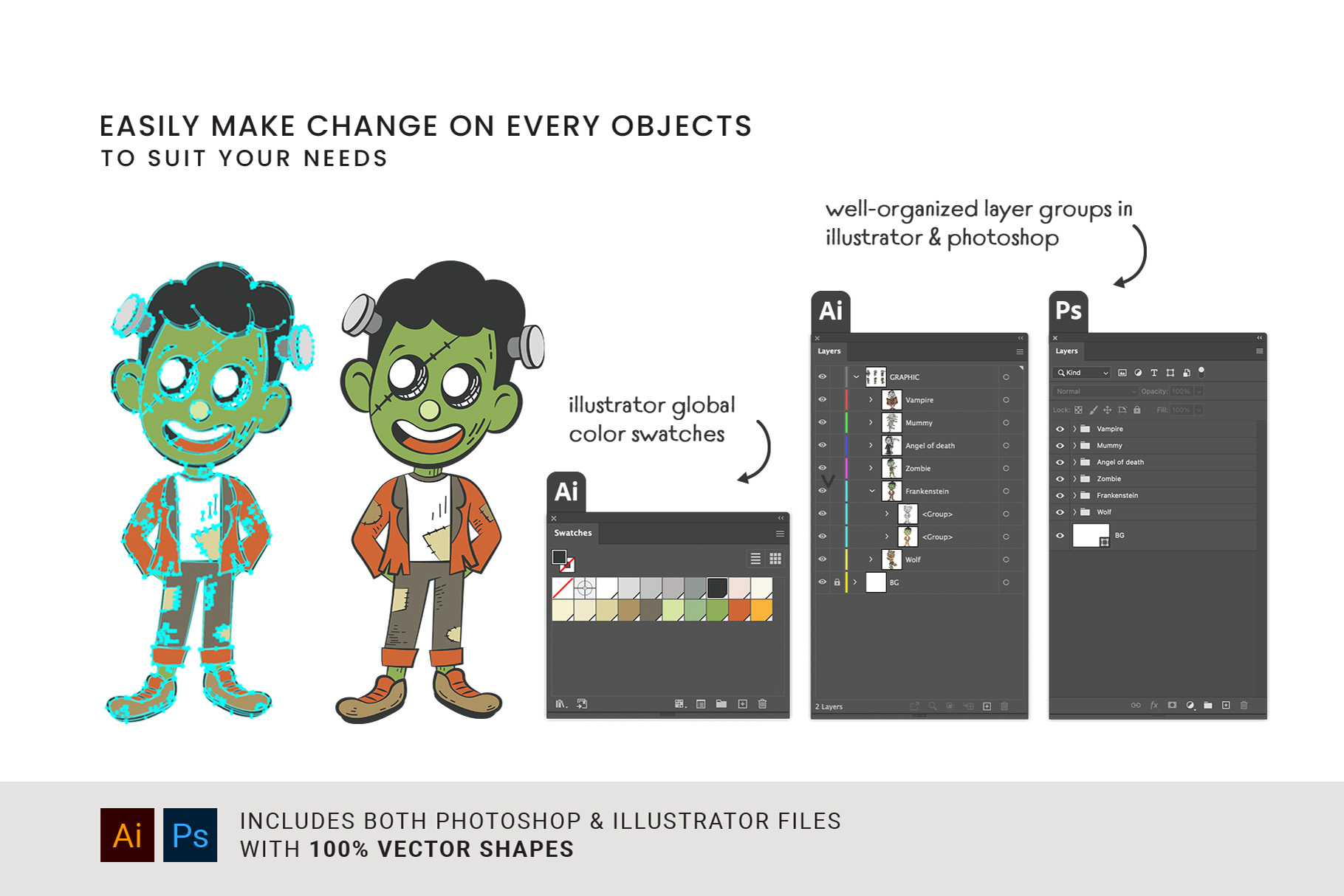 Halloween Graphics - Photoshop PSD, Illustrator Ai, Vector EPS, Transparent PNG