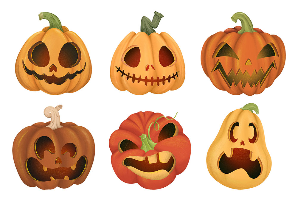Halloween Pumpkins PNG Clipart